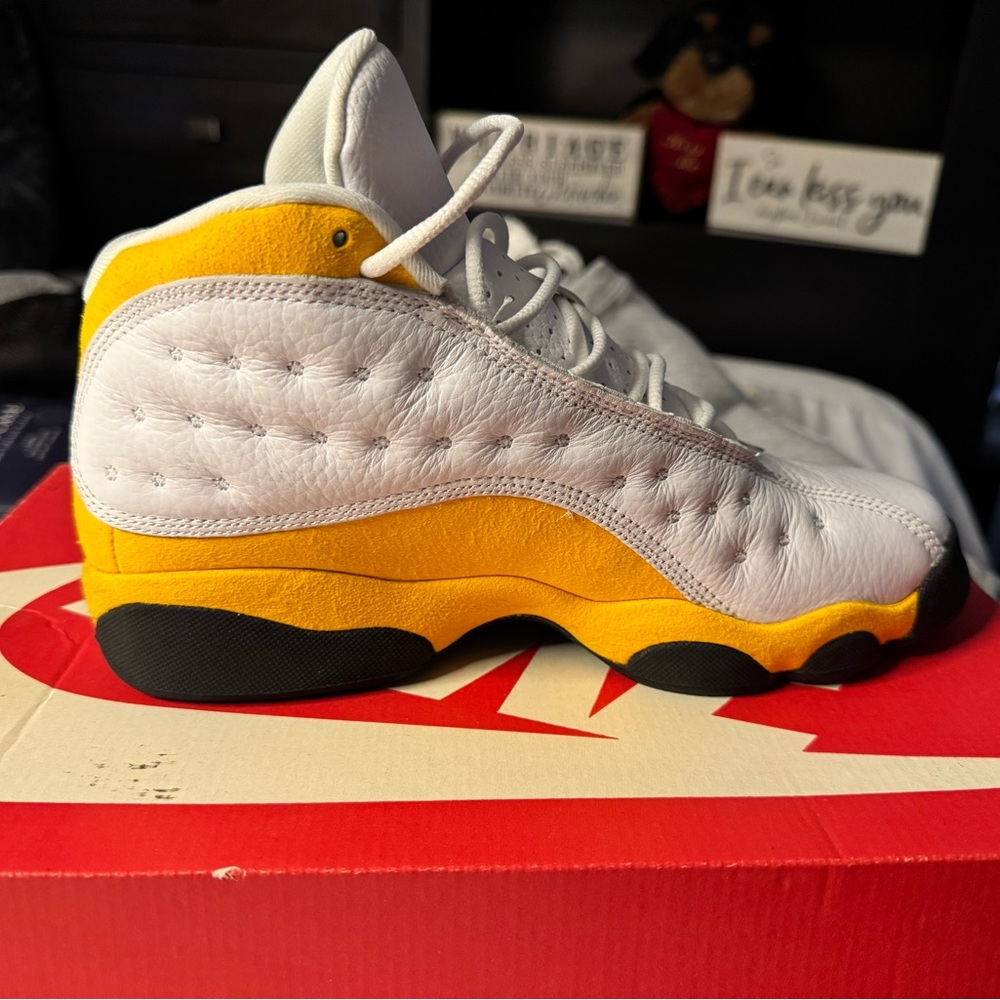 Jordan Kids Sneakers in White and Yellow